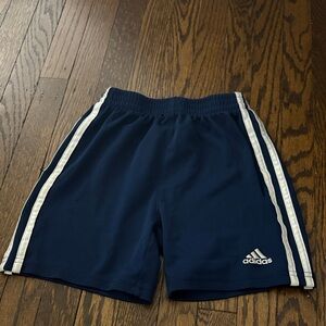 Adidas Dark Blue Shorts with White Accents